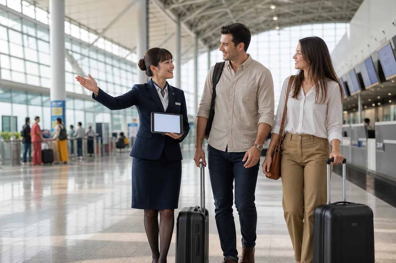 Departure VIP+++ Fast Track team at Noi Bai Airport